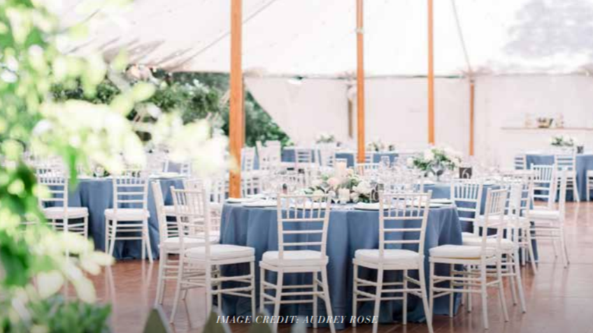The wedding tent!